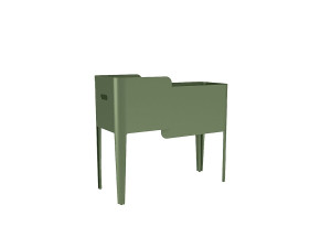 Прямоугольная алюминиевая плантатор