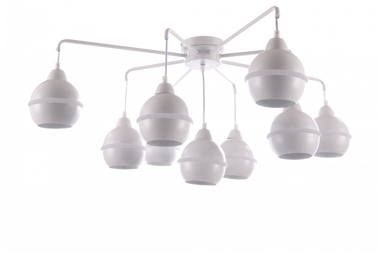 Светильник потолочный на 9 ламп белый Tommasa FR5004CL-09W FREYA MODERN 00-3957025 Белый - Вид №1