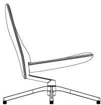 KNOLL Кресло поворотное с 4-мя спицами Pilot sun-id-1379293 - Вид №3