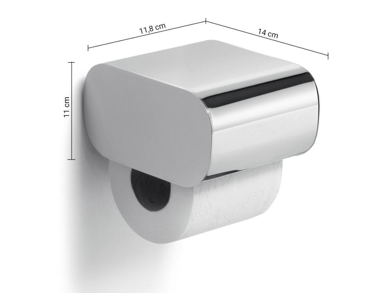 Металлический держатель рулона с крышкой GEDY ARCH-00081757 - Вид №1