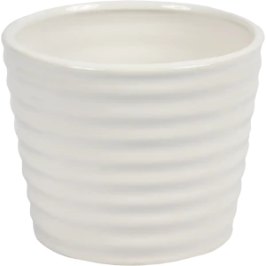 Кашпо для цветов ø11.8 h9.6 см v1 л керамика белый