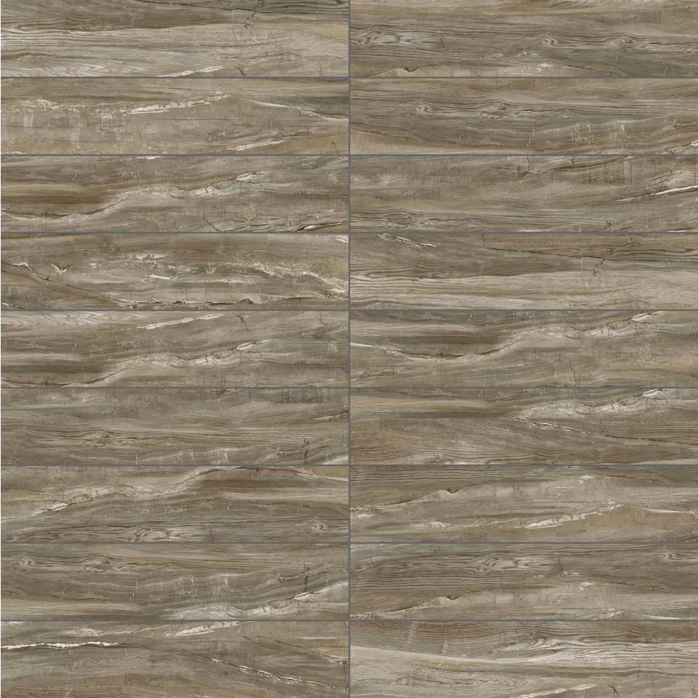 Керамогранит Alma Ceramica Wonderwood 20x90 см 1.44 м² матовый цвет коричневый 86711028 STLM-2061043 - Вид №2