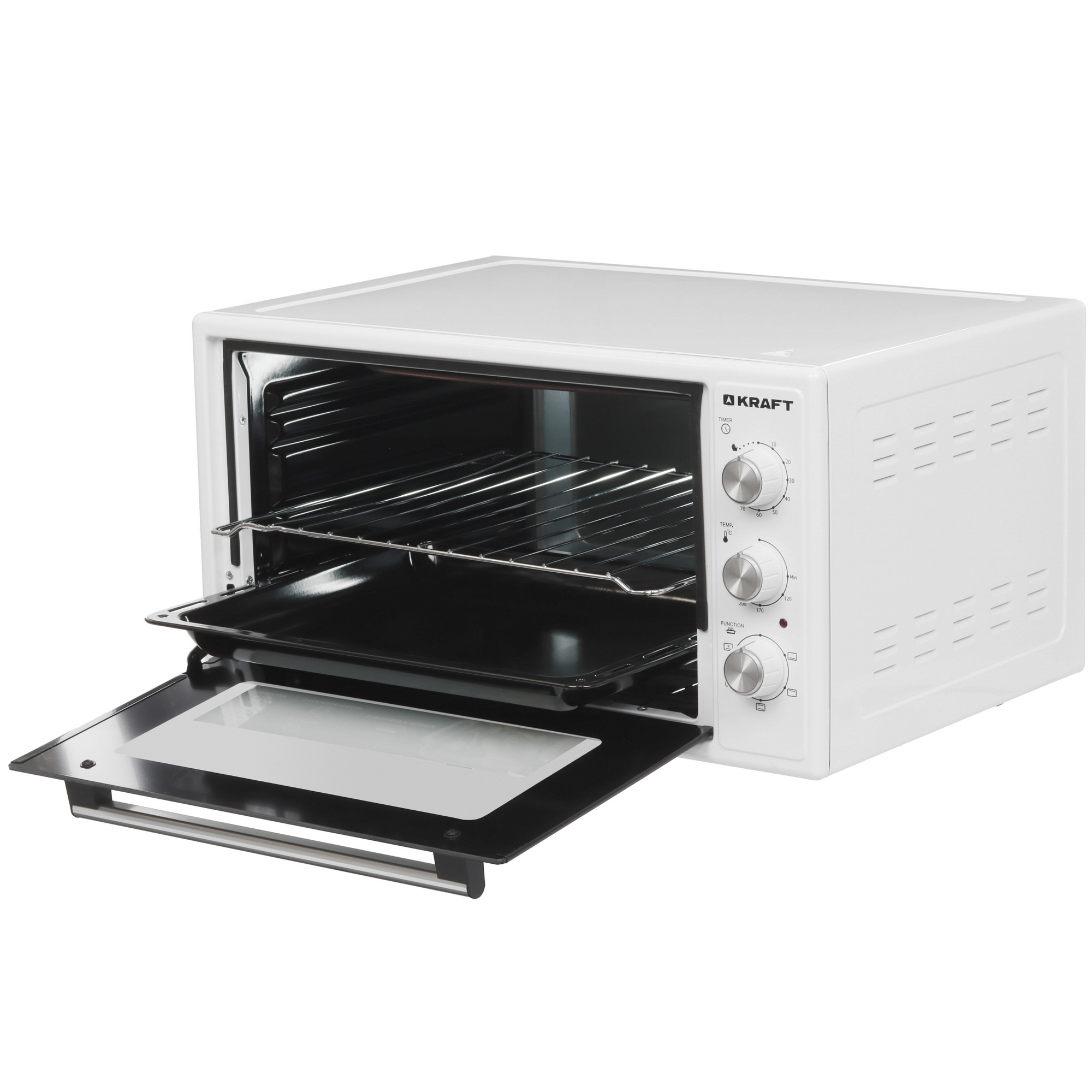 9131519 Мини-печь Kraft KF-MO 4806 FW белый STDN-0043263 - Вид №4