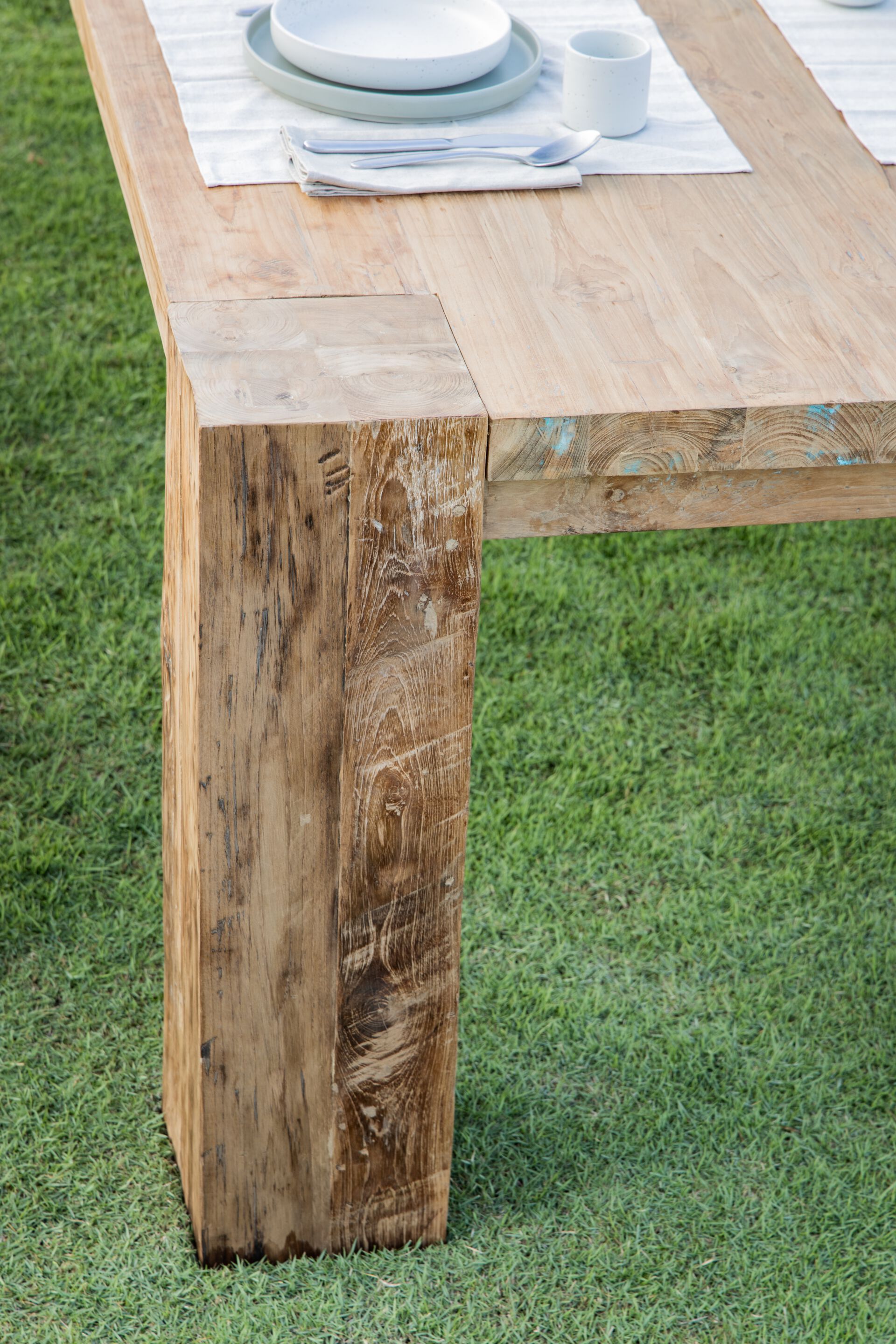 Прямоугольный садовый стол из тикового дерева cbdesign Titan ARCH-00039231 - Вид №4