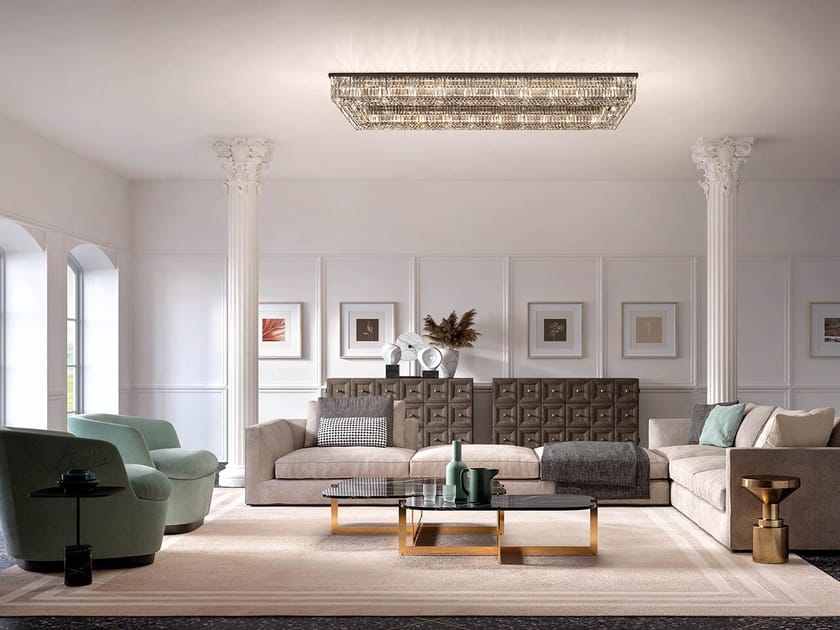 Окрашенный металлический потолочный светильник Masiero палладий ARCH-00101583