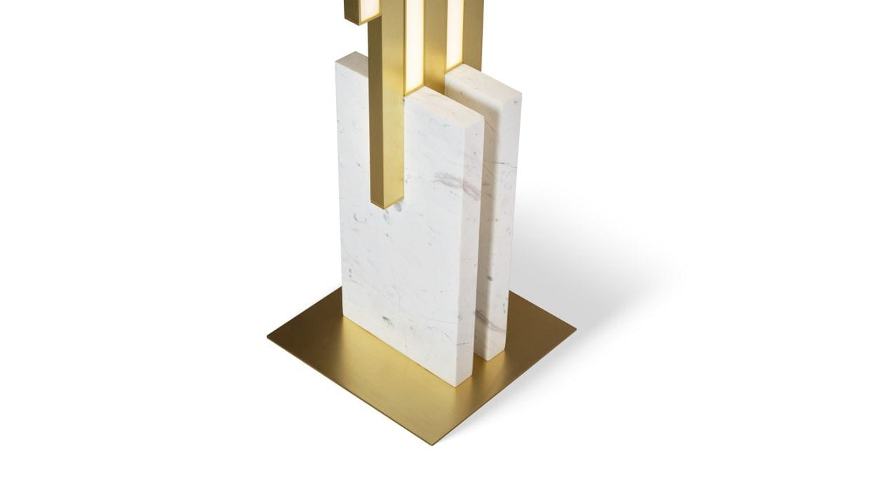 Торшер из анодированного алюминия с мраморным основанием ROCHE BOBOIS Les Contemporains ARCH-00057163 - Вид №6