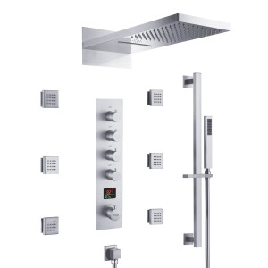 Светодиодный электронный встраиваемый набор для душа