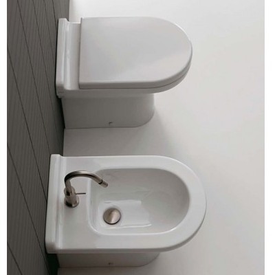 42213 Приставной унитаз напольный Белый  Due Италия Santreyd - Вид №3