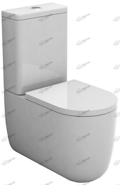 Mil130301 + mil71pf101 Компакт унитаз с бачком Белый Olympia Ceramica Milady Италия