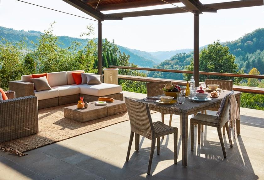 Unopiù Прямоугольный стол из waprolace® Sunstripe Sstareg - Вид №1