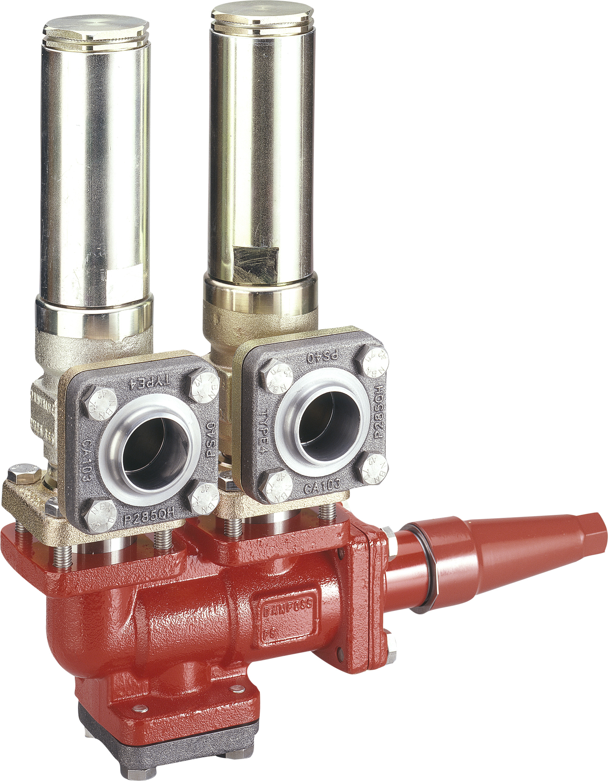 Danfoss DSV — многоходовые запорные клапаны для предохранительных клапанов DSV 2 Клапан запорный двойной 148F3008  - Вид №9