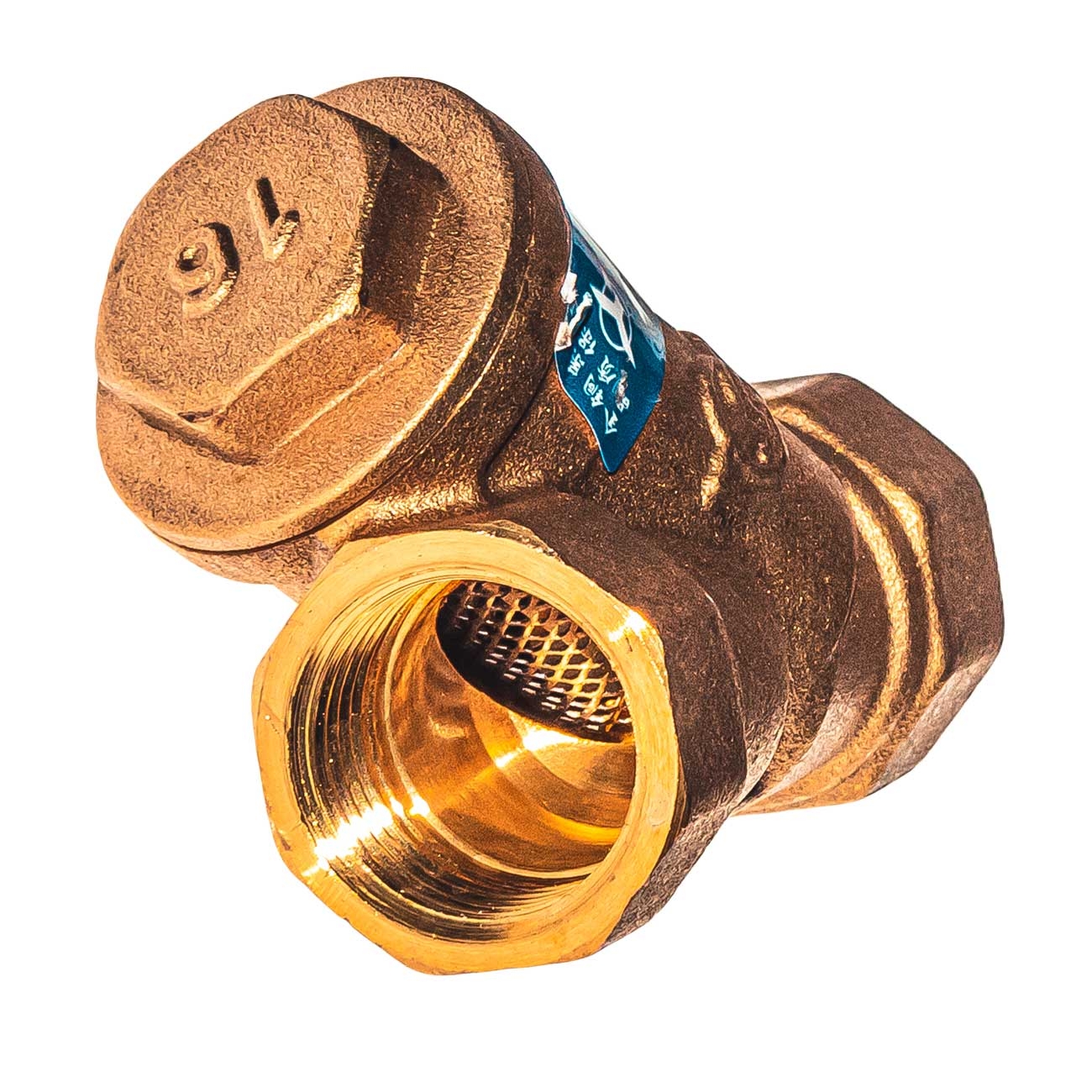 25002 Фильтр косой сетчатый грубой очистки в/в 1/2", латунь LAB.Space  - Вид №4