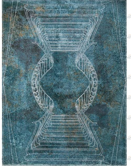 Tapis Rouge Прямоугольный коврик ручной работы La scala Tr1243