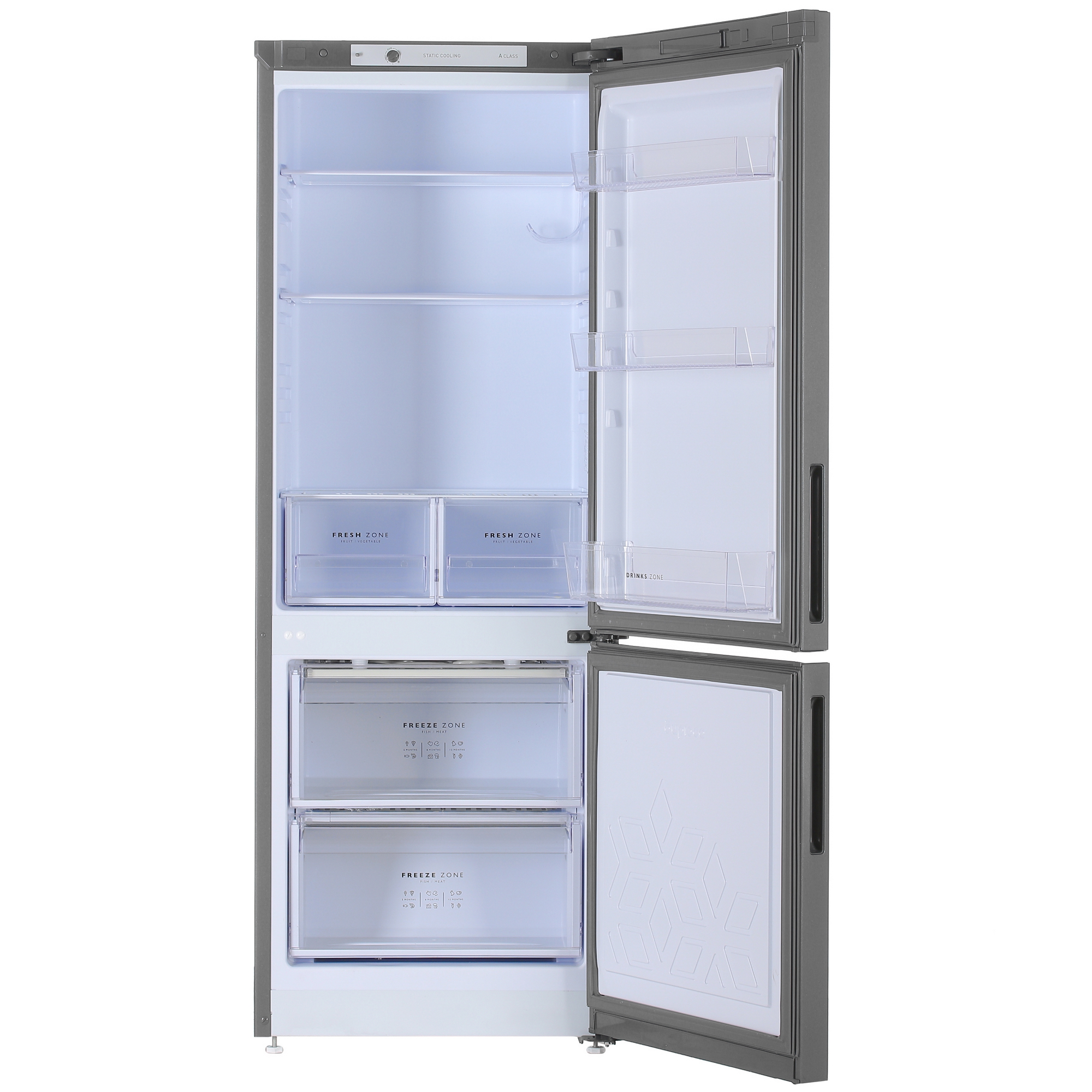 5348119 Холодильник с морозильником   Бирюса W6034 серый STDN-0143005 - Вид №1