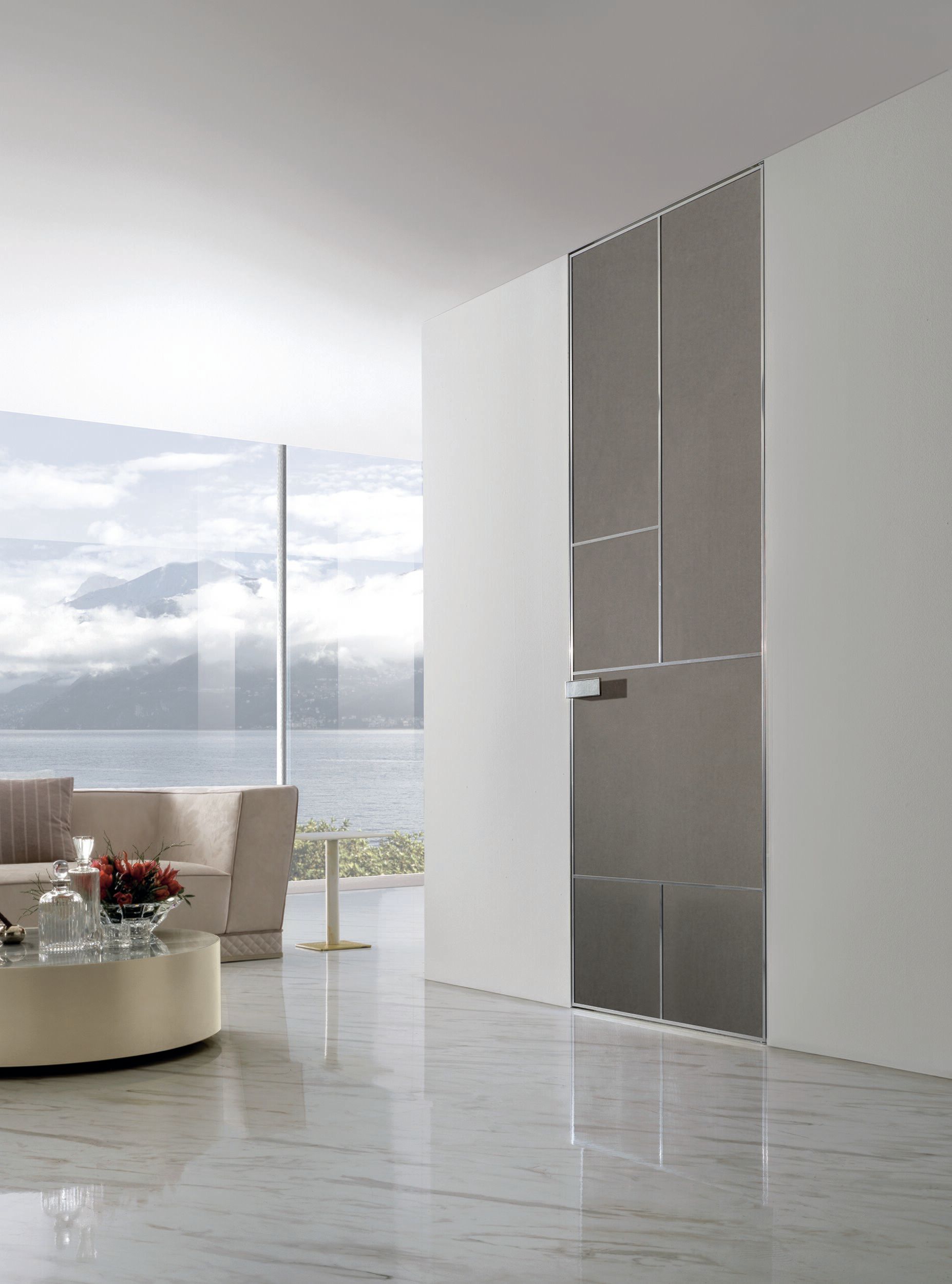 Кожаная распашная дверь Longhi Aluminiun Chic-Doors ARCH-00120299 - Вид №1