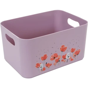 Корзина Mak 15.7x12.1x11.5 см пластик цвет сиреневый