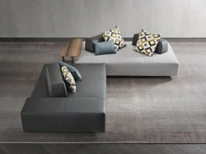 Flou Модульная скамья со спинкой, обитая тканью