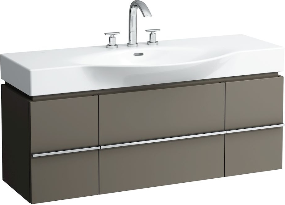 H4013020754751 Шкафчик под раковину, для раковин 811704, 812704, 2 выдвижных ящика с 2 дверцами, 2 стеклянные полки LAUFEN PRO - Вид №33