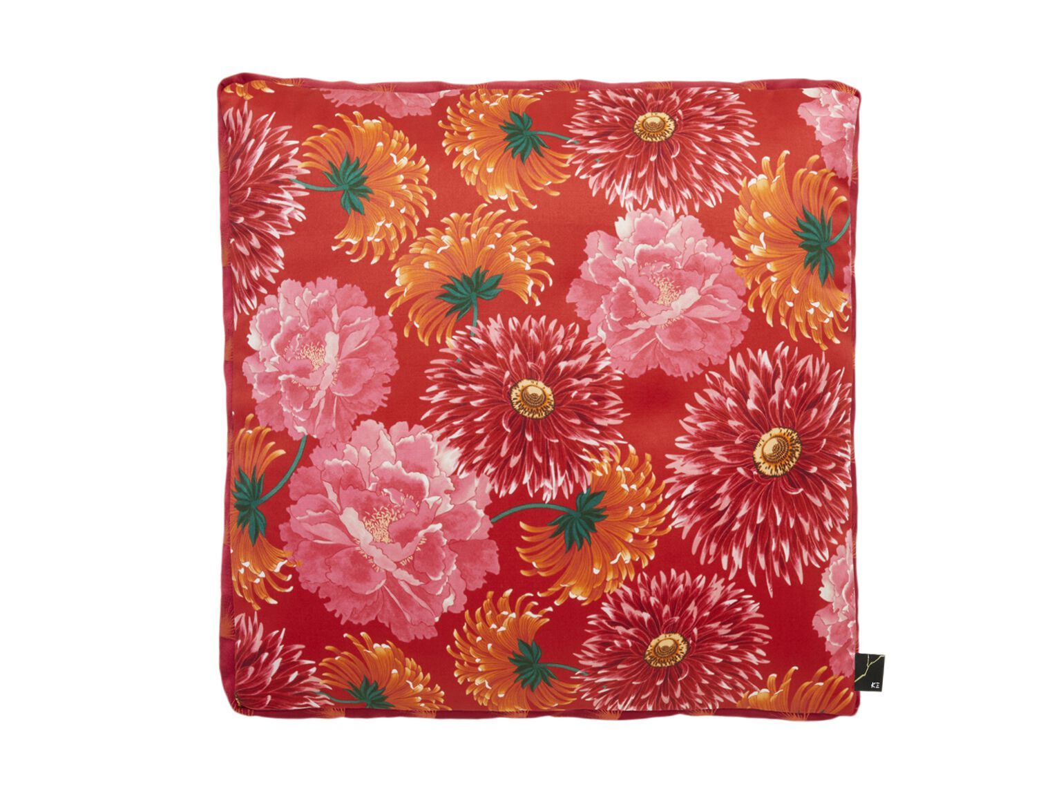 Квадратная подушка из ткани с цветочным рисунком K-3 Maiko ARCH-00037296