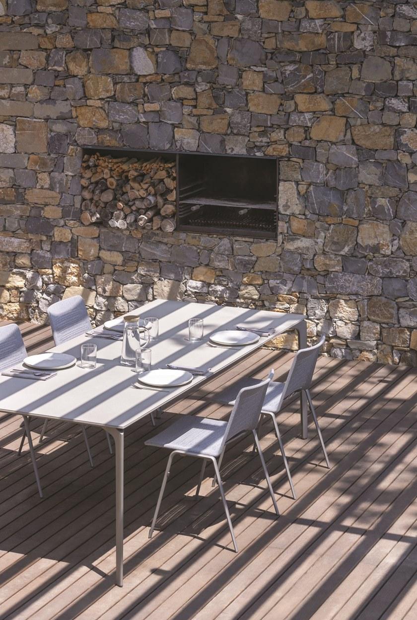 FAST Квадратный садовый стол из керамогранита Allsize 57q09g - Вид №1