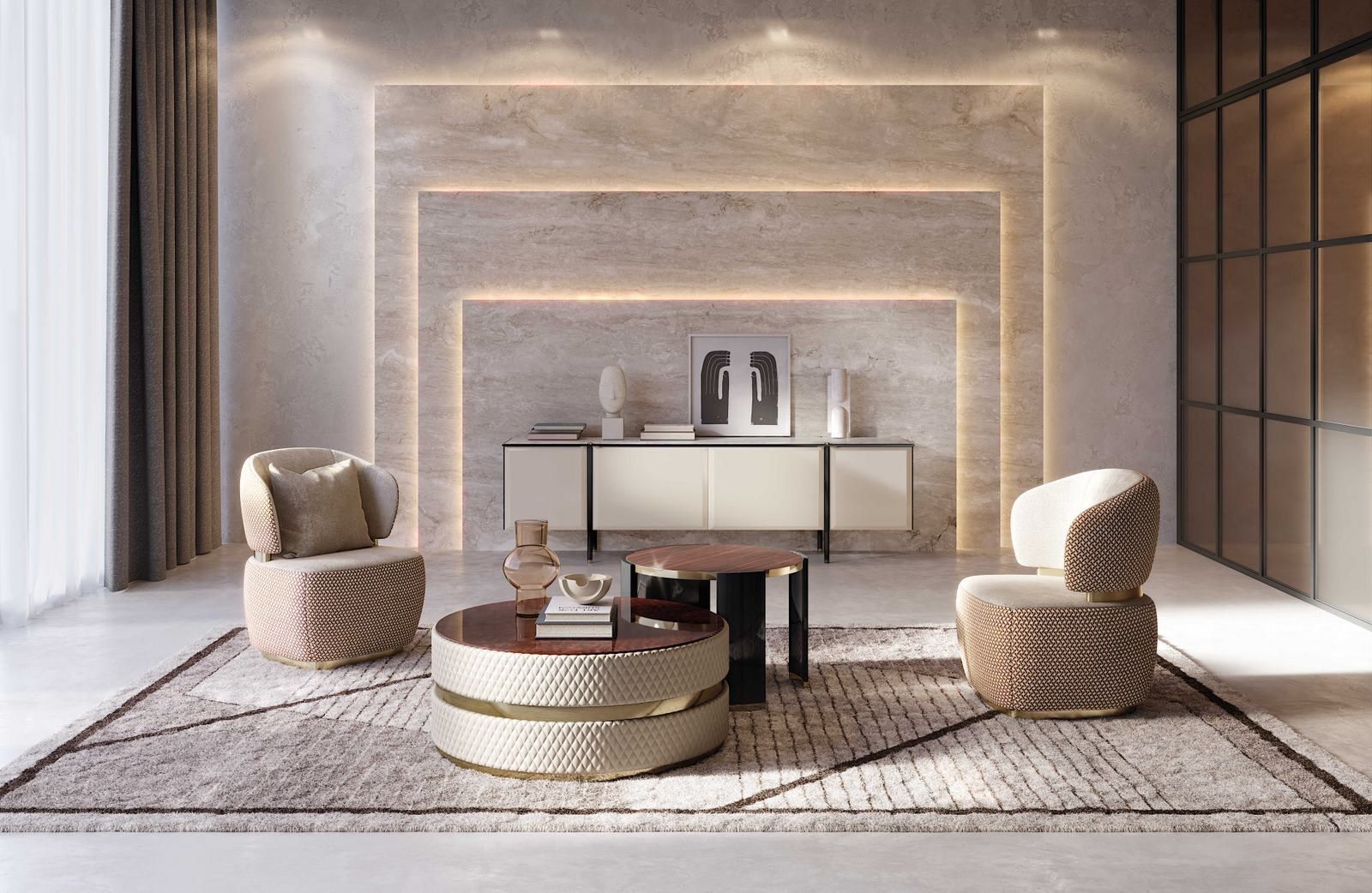 Мебель из дерева и мрамора с распашными дверями Capital Collection ARCH-00084573 - Вид №4