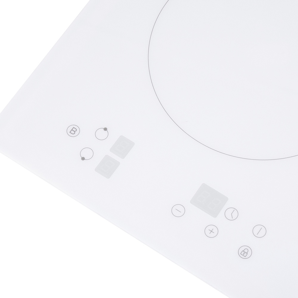 EVI.292-WH Электрическая индукционная панель/ домино, • тип: электрическая 30 см • тип установки: независимая • управление: фронтальное, сенсорное • нагревательный элемент: индукция, 2шт • мощность конфорок, вт: 1 2 0 0 /1 5 0 0 (бустер), 1 5 0 0 /2 0 0 0 Santreyd  - Вид №4