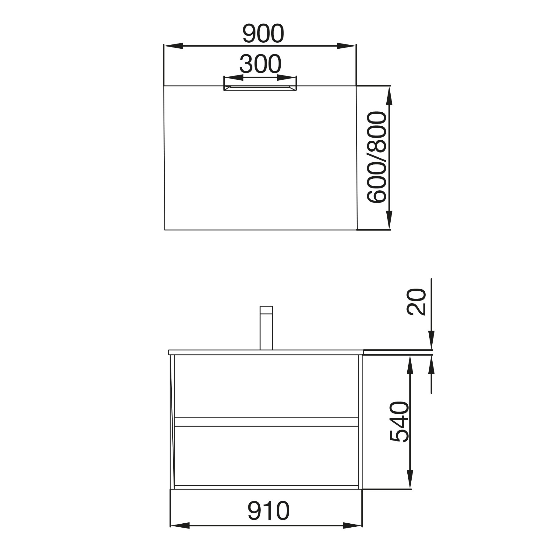 85071 SALGAR Комплект мебели для ванной NOJA 900 MATT GREY + Раковина + Зеркало + Свет Мэтт Грей - Вид №2