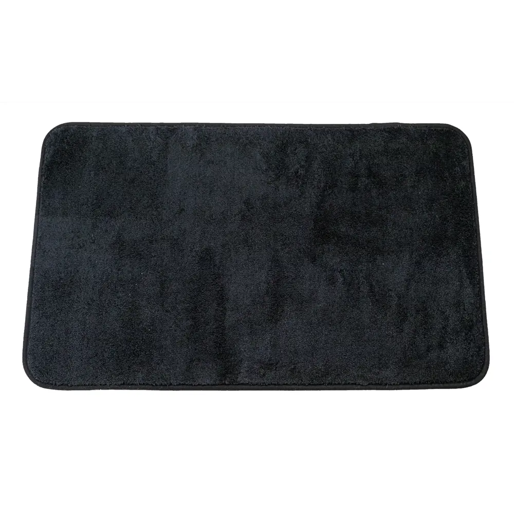 Коврик для ванной SWENSA Ping - комфорт и безопасность в черном цвете 89379339 STLM-1345474