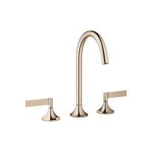 VAIA Смеситель для раковины на три отверстия с донным клапаном - Шампанское (золото 22 карата) 20713819-47