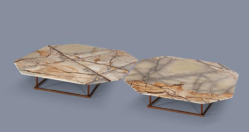 Borzalino Восьмиугольный мраморный журнальный столик sun-id-1392113 - Вид №7