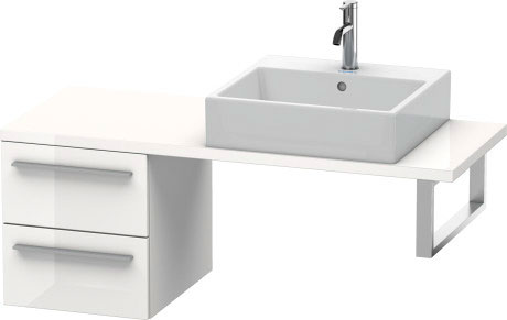 XL542602222 Шкафчик для компактной консоли X-Large #XL5426 400 x 478 мм Белый глянцевый декор Duravit - Вид №2