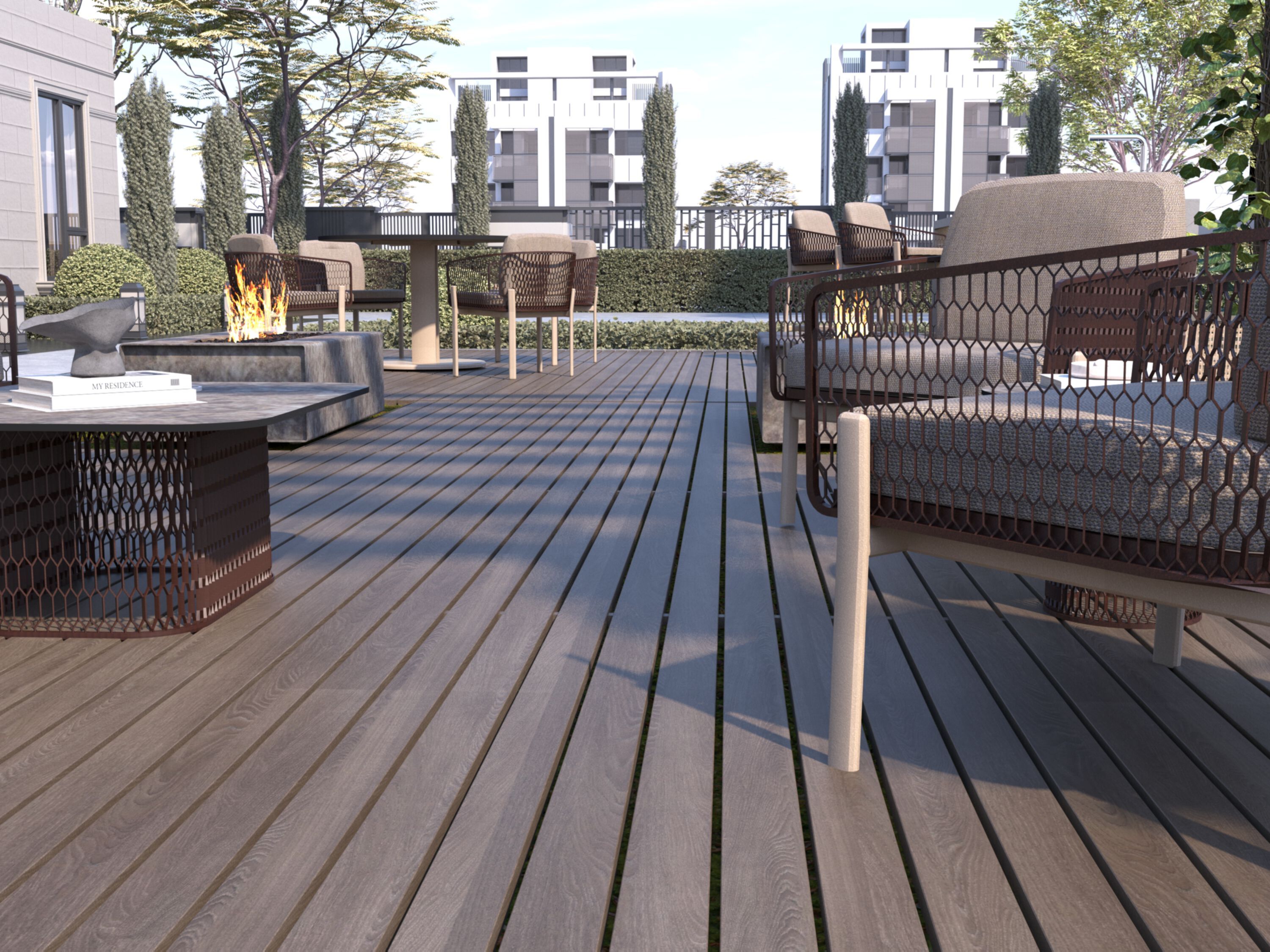 Алюминиевый стул с порошковым покрытием с подлокотниками 10Deka Isla ARCH-00097677 - Вид №3