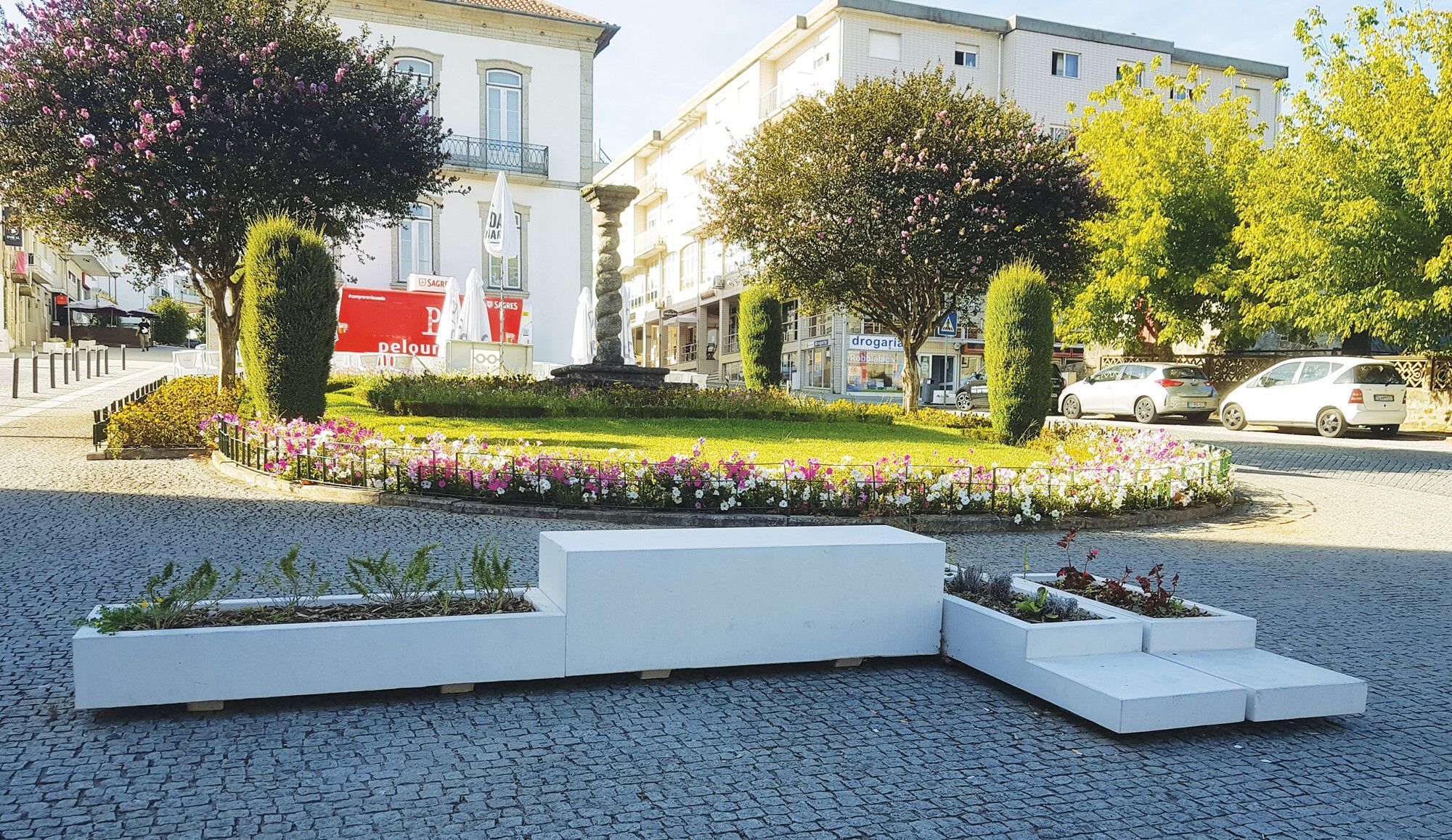 Бетонная скамья без спинки amop Mul ARCH-00041572 - Вид №1