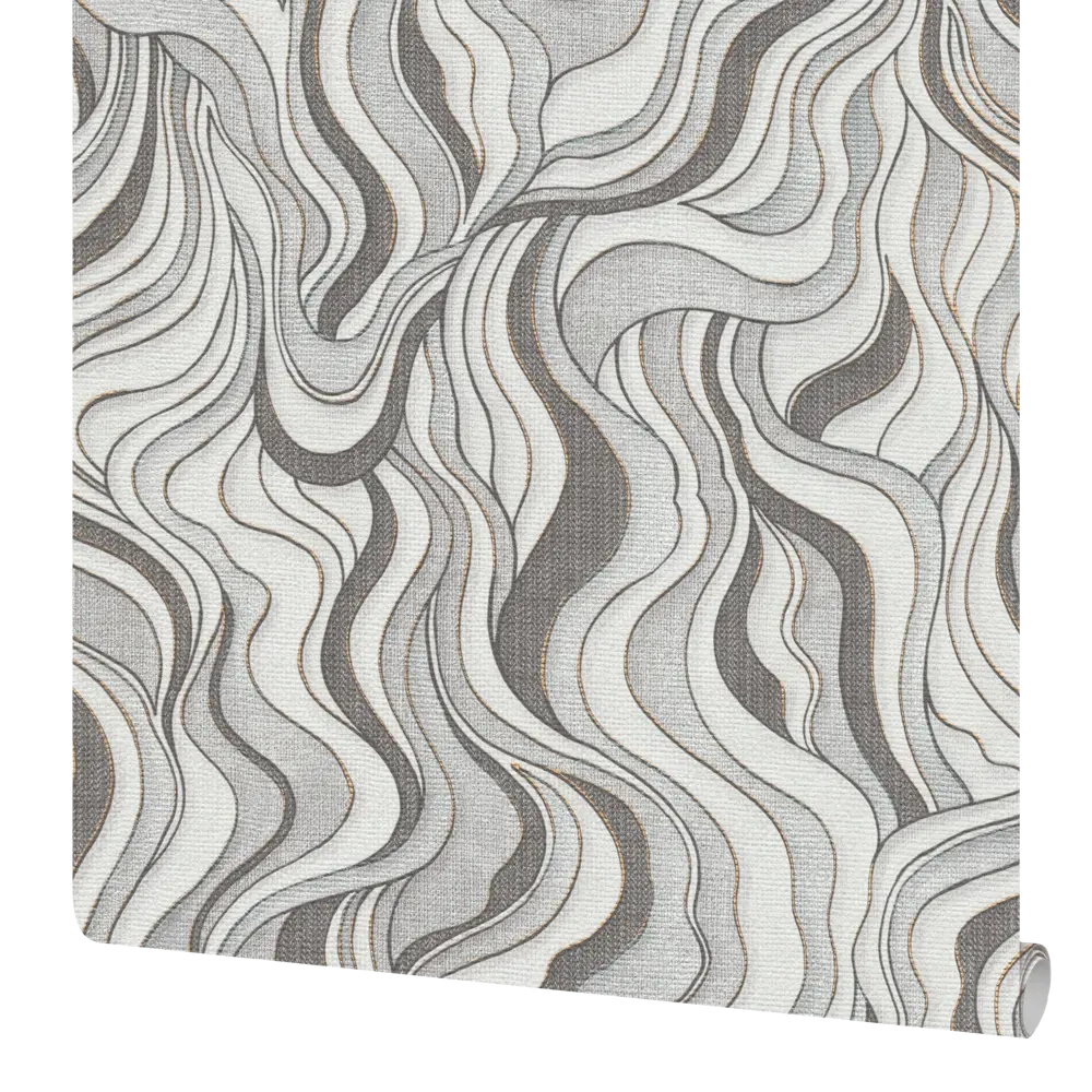 Обои бумажные Московская обойная фабрика Вероника черно-белые 0.53 м 6360-9 STLM-2204516