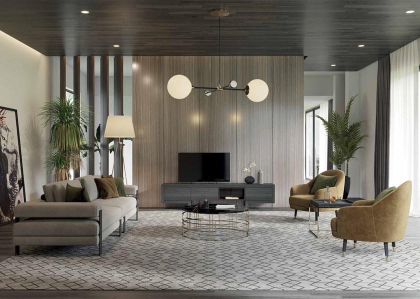 Laskasas Кресло из ткани с подлокотниками  Lk4428  - Вид №4