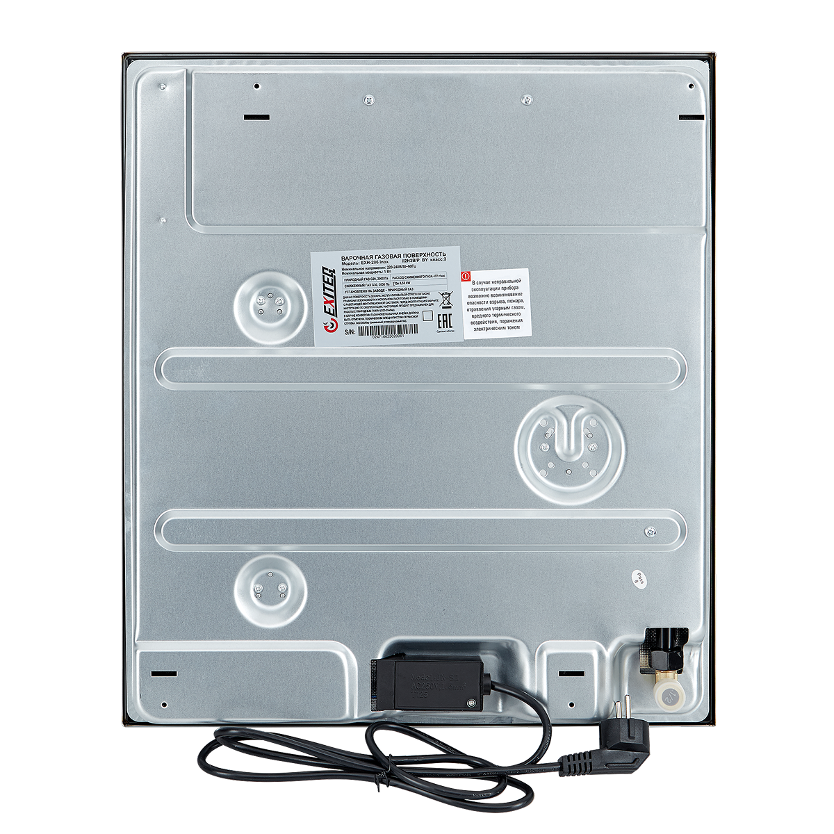 9283386 Газовая варочная поверхность EXITEQ EXH-206 inox STDN-0030870 - Вид №15