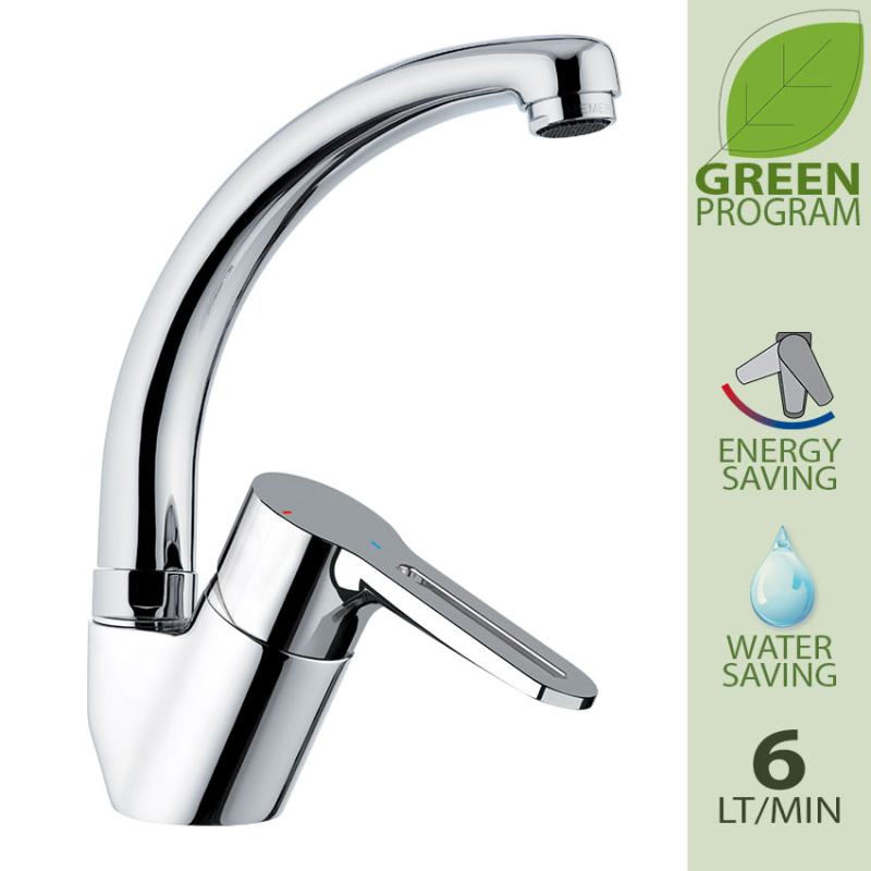 SRE614TLT6 Смеситель для мойки DANIEL RUBINETTERIE Smart GREEN - Вид №3