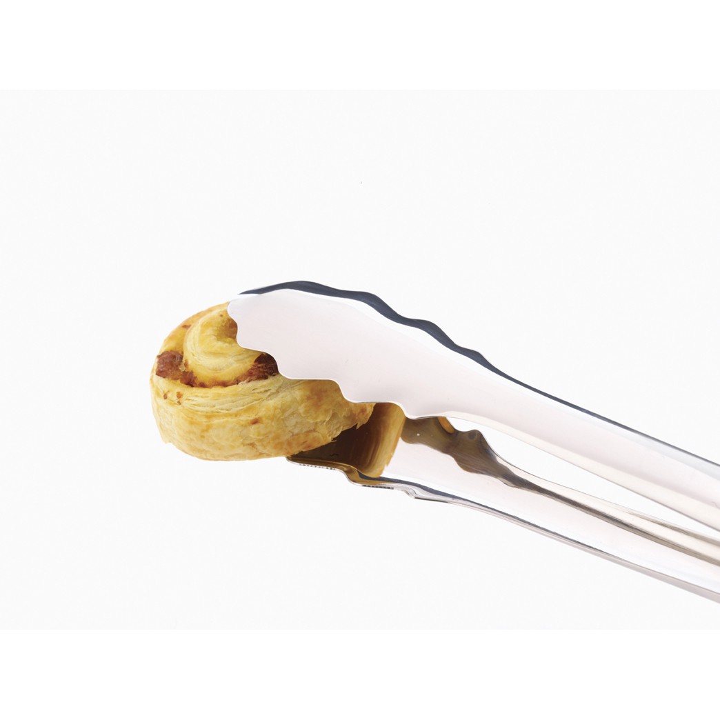 Щипцы стальные с белым основанием 28 см Mastrad MASTRAD ДИЗАЙНЕРСКИЕ 00-3951886 Хром  - Вид №3