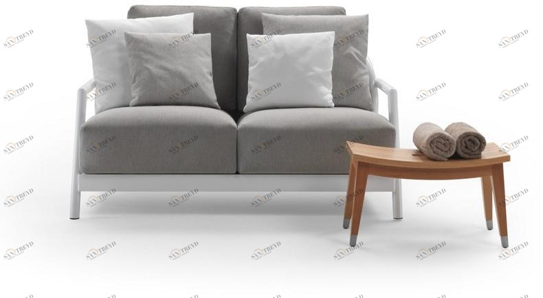 Flexform 2-местный уличный диван со съемным чехлом из ткани Alison sun-id-1478263