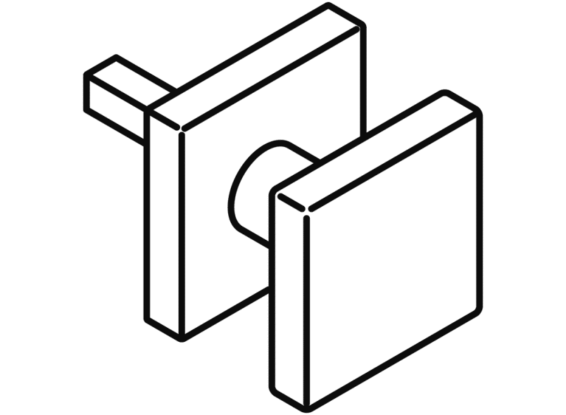 100XAH53.0A5 Ручка-штифт, фиксированная ручка, модель 105x HEWI Beschläge für Innentüren  - Вид №4