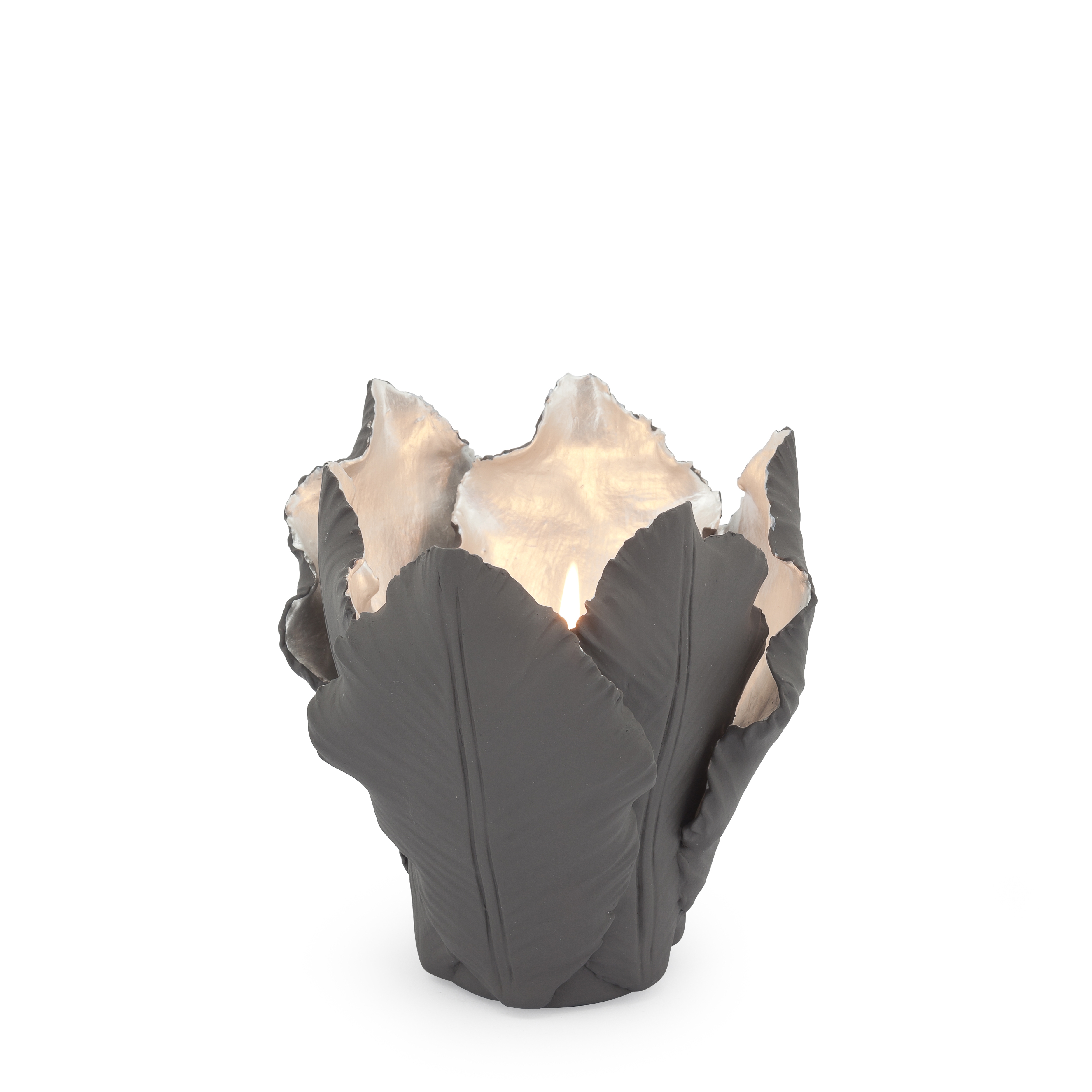 300049,19 ABHIKA ПОДСВЕЧНИК ТЮЛЬПАН WHITE/SILVER 300049.19 - Вид №3