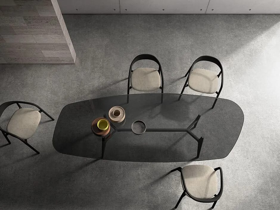 Стеклянный стол свободной формы Sovet Italia LEWOOD SHAPED 03 ARCH-00033917