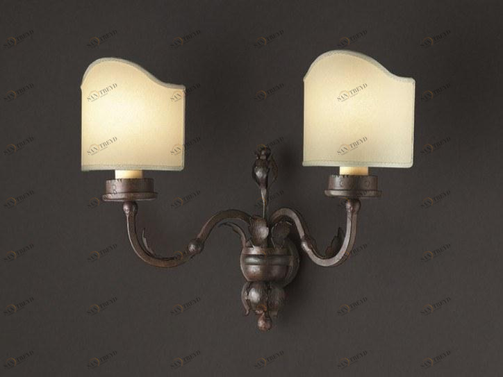 OFFICINACIANI Бра из железа непрямого света Foglie forgiate Hl1051wa-2s 