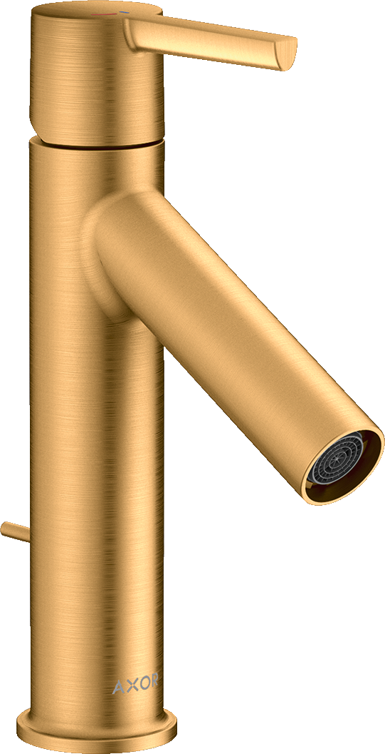 10007250 Смеситель для раковины 100, однорычажный, CoolStart, с рычажной ручкой и сливным гарнитуром AXOR STARCK