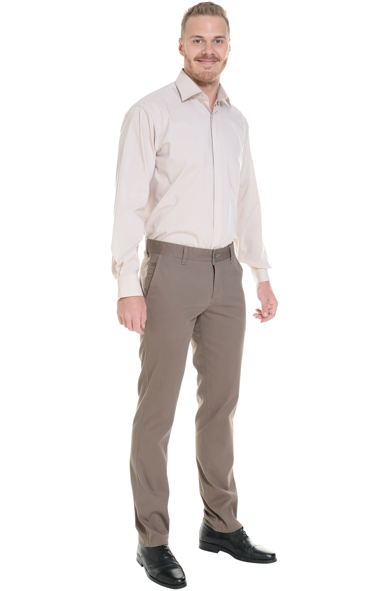 68251 Брюки  мужские chocolate (коричневые) El-Risto  Одежда для официантов  размер 54/182-188  - Вид №8