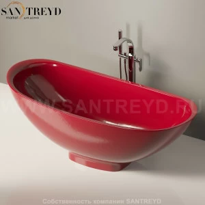Flaminia IO e SI Ванна свободностоящая 165 см красная IOeSI70SM.3011