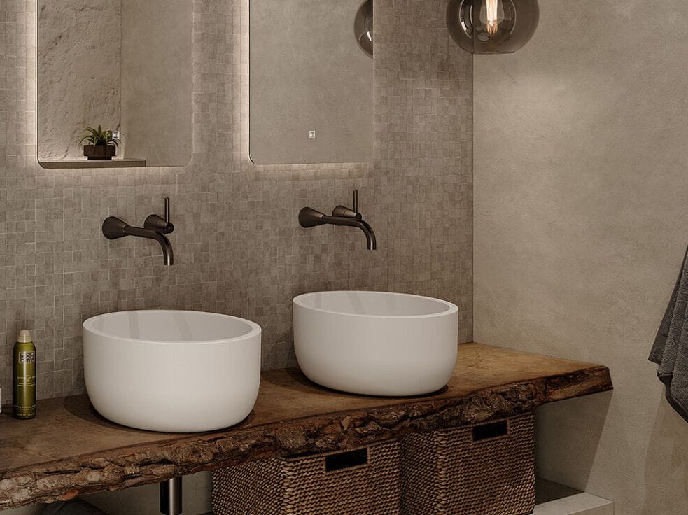 Круглый умывальник из смолы JEE-O ARCH-00102228