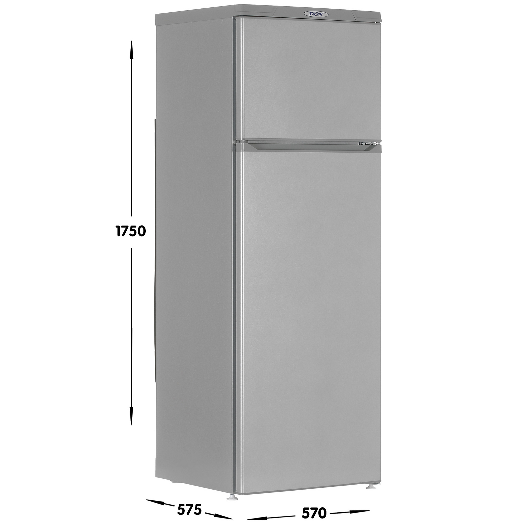 1229530 Холодильник с морозильником   DON R-236 MI серебристый STDN-0056042 - Вид №6