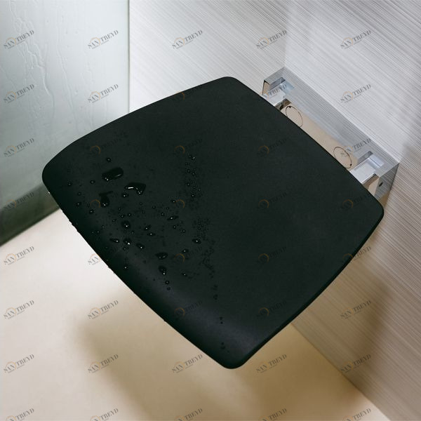 Novellini. Стульчик для душевой черного цвета квадратный ACCESSORIES Accesories SED02QFMH