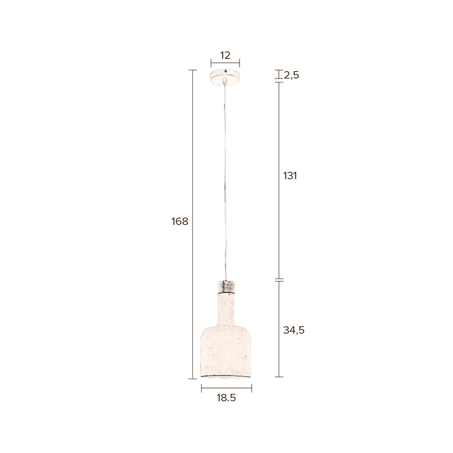 Лампа подвесная Cradle Bottle Dutchbone 5300048 - Вид №8